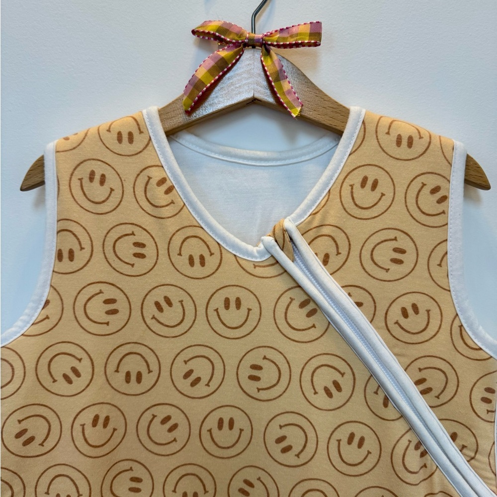 Copper Pearl Buttery Happy Face Sleep Sack - Picture 2 of 7